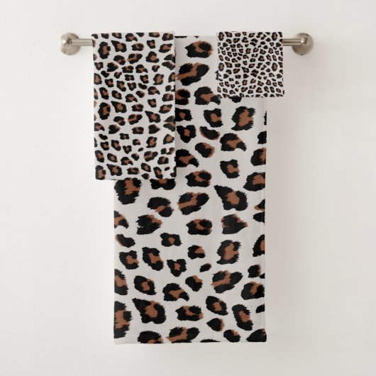 Leopard Print Bad Handdoek (Insitu)