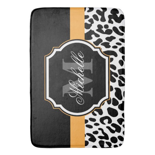 Leopard Print Badmat (Voorkant Verticaal)