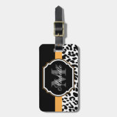 Leopard Print Bagagelabel (Voorkant verticaal)
