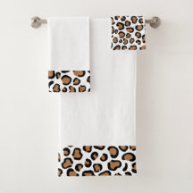 Leopard Print Bath-handdoekset
