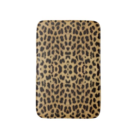 Leopard Print Bath Mat (Voorkant Verticaal)