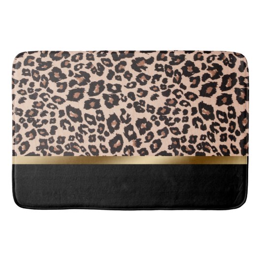 Leopard Print Bath Mat (Voorkant)