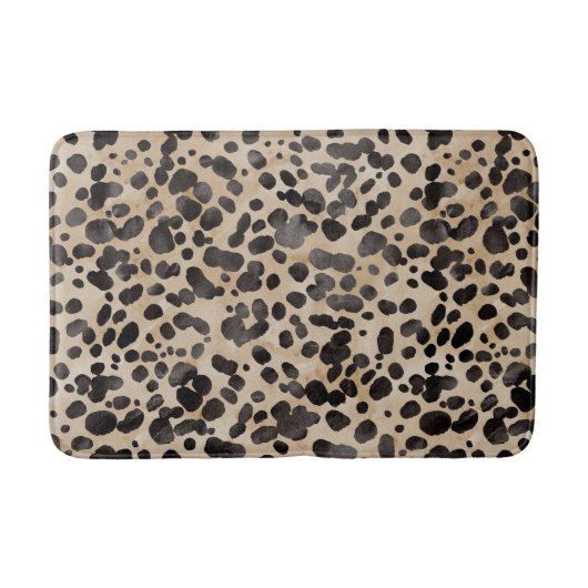 Leopard Print Bath Mat. Badmat (Voorkant)