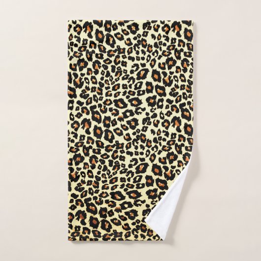 Leopard Print Bath Towel Set (Serviette à main)