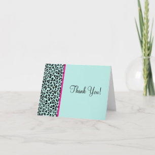Leopard Print Bedankkaart