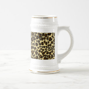 Leopard Print Beer Stein Bierpul