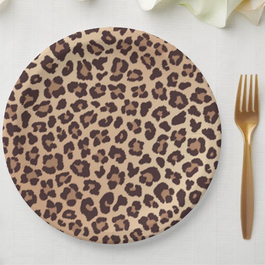 Leopard Print Birthday Papieren Bordje