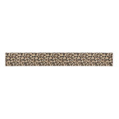 Leopard Print, Black, Brown, Rust en Tan Grosgrain Lint (Voorkant)