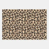 Leopard Print, Black, Brown, Rust en Tan Inpakpapier Vel (Voorkant 2)