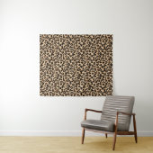 Leopard Print, Black, Brown, Rust en Tan Wandkleed (In Situ (horizontaal))