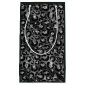 Leopard Print Black en Silver Grey Klein Cadeauzakje (Voorkant)
