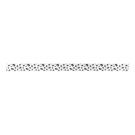 Leopard Print Black en White Lint (Voorkant)