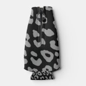 Leopard Print Black Grey Flesjeskoeler (Achterkant)