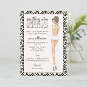 Leopard Print Bride Lingerie Shower Kaart (Staand voorkant)