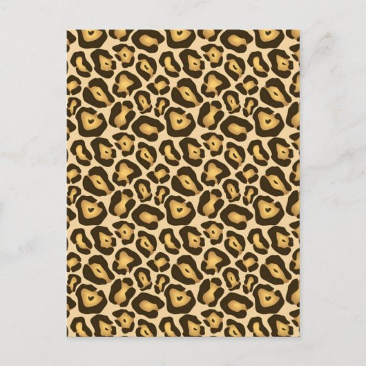 Leopard Print Briefkaart (Voorkant)