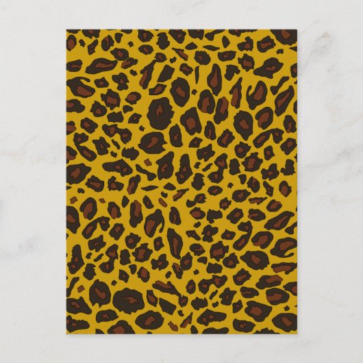Leopard Print Briefkaart (Voorkant)