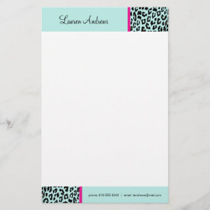Leopard Print Briefpapier