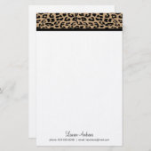 Leopard Print Briefpapier (Voorkant / Achterkant)
