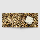 Leopard Print bruiloft gastenboek (Volledig)