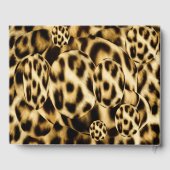 Leopard Print bruiloft gastenboek (Achterkant)
