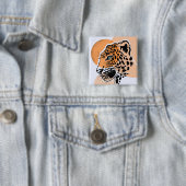 Leopard Print Button voor tassen, jassen en Petten (In situ)
