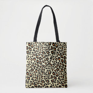 Leopard Print Canvas tas Art