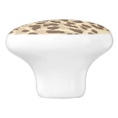 Leopard Print Ceramic Cabinet Knop (Zijkant)