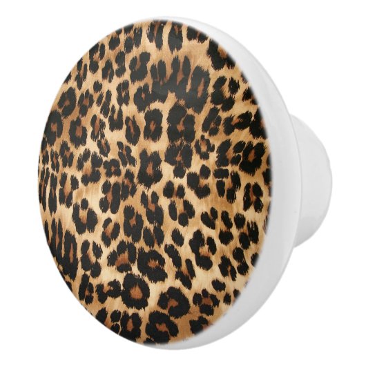 Leopard Print Ceramic Cabinet Knop (Rechts)