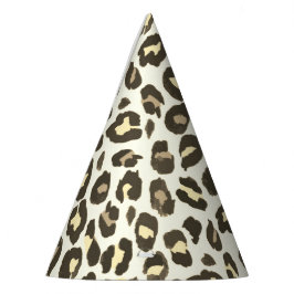 Leopard print cheetah dierlijk blad feesthoedjes