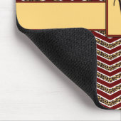 Leopard Print Chevron Mousepad Muismat (Hoek)