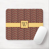Leopard Print Chevron Mousepad Muismat (Met muis)
