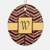 Leopard Print Chevron Ornament (Links)