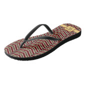 Leopard Print Chevron Teenslippers (Schuin)