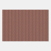 Leopard Print Chevron Wrapping Paper Set (Voorkant)