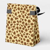 Leopard Print - Chocolate Brown en Camel Tan Bedankdoosjes (Achterkant)