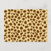 Leopard Print - Chocolate Brown en Camel Tan Briefkaart (Voorkant)