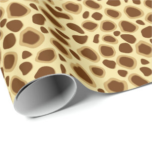 Leopard Print - Chocolate Brown en Camel Tan Cadeaupapier