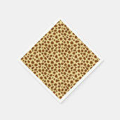 Leopard Print - Chocolate Brown en Camel Tan Servetten (Hoek)
