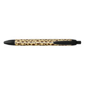 Leopard Print - Chocolate Brown en Camel Tan Zwarte Inkt Pen (Achterkant)