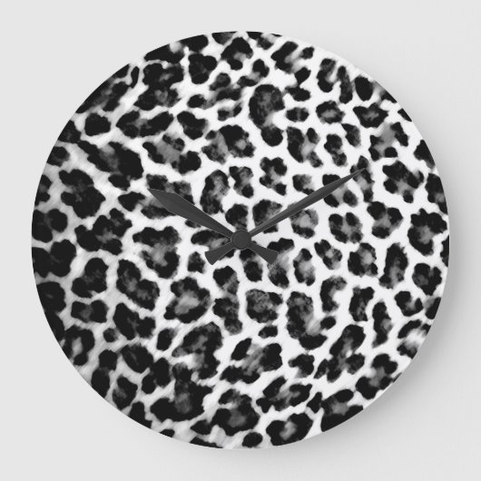 Leopard Print Clock Grote Klok (Voorkant)