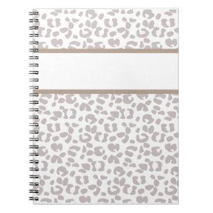 Leopard Print Custom Personated Notitieboek Journa