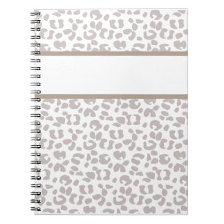 Leopard Print Custom Personated Notitieboek Journa