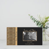 Leopard Print De datum van de fotokaart opslaan Save The Date (Staand voorkant)