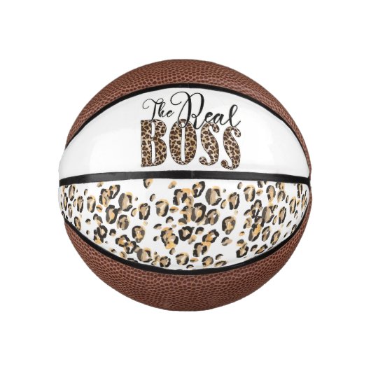 Leopard Print de echte baas Basketbal (Voorkant)