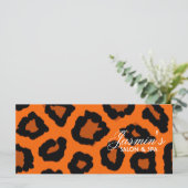 Leopard Print Design Rack-Kaart (Staand voorkant)