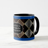 Leopard Print Diamond Design Two-Tone Mok (Voorkant rechts)
