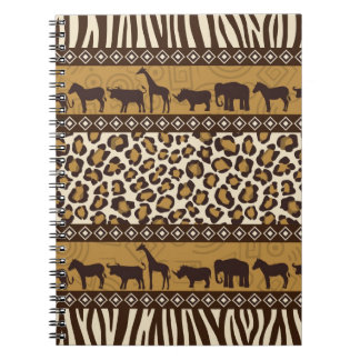 Leopard Print en Afrikaanse dieren Notitieboek