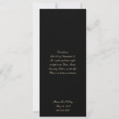 Leopard Print en Black Wedding Invitation Kaart (Achterkant)
