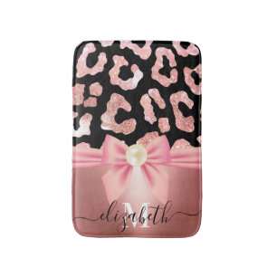Leopard Print en Bow Badmat