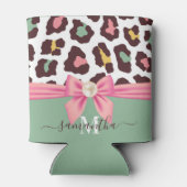 Leopard Print en Bow Blikjeskoeler (Achterkant)